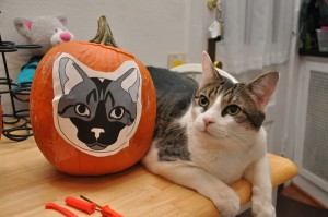 Boris wif Boris-O-Lantern