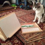 US Art Supply Wooden Table-Top Easel Set